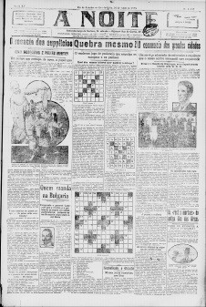 Jornal A Noite, Edição de 22 de Abril de 1925